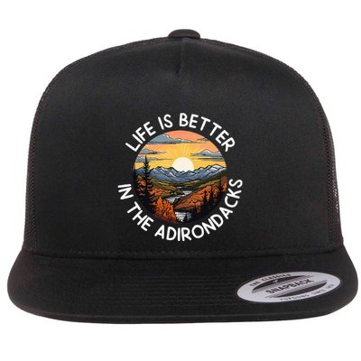 Moose Adirondack Mountains Life Is Better In The Adirondacks Flatbill Hat