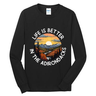 Moose Adirondack Mountains Life Is Better In The Adirondacks Tall Long Sleeve T-Shirt