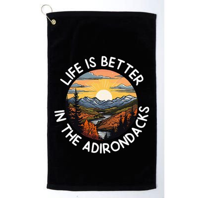 Moose Adirondack Mountains Life Is Better In The Adirondacks Golf Towel