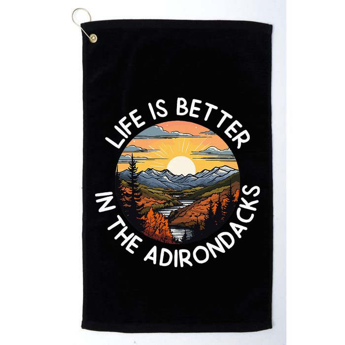 Moose Adirondack Mountains Life Is Better In The Adirondacks Golf Towel