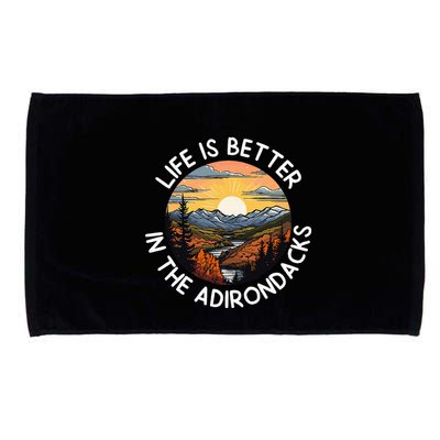 Moose Adirondack Mountains Life Is Better In The Adirondacks Microfiber Hand Towel