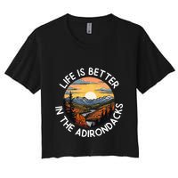 Moose Adirondack Mountains Life Is Better In The Adirondacks Crop Top