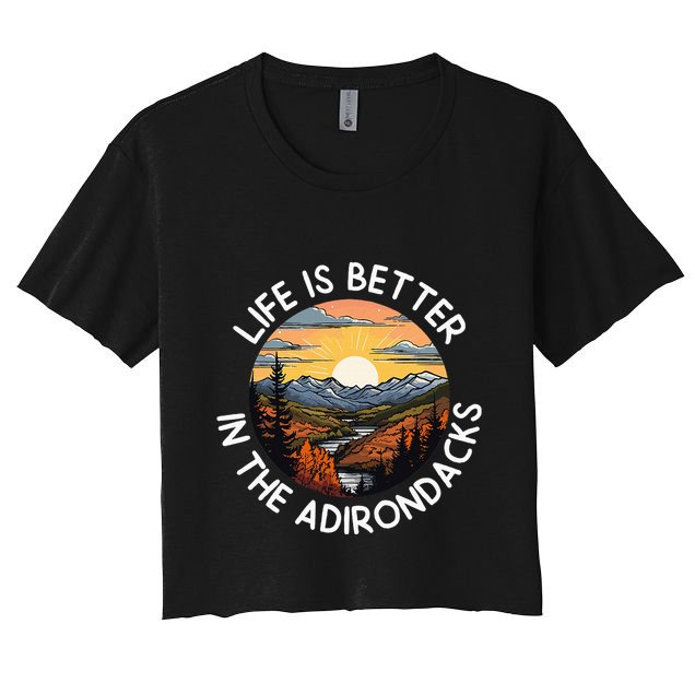 Moose Adirondack Mountains Life Is Better In The Adirondacks Crop Top