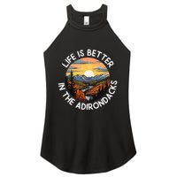 Moose Adirondack Mountains Life Is Better In The Adirondacks Women's Perfect Tri Rocker Tank