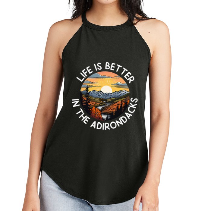 Moose Adirondack Mountains Life Is Better In The Adirondacks Women's Perfect Tri Rocker Tank
