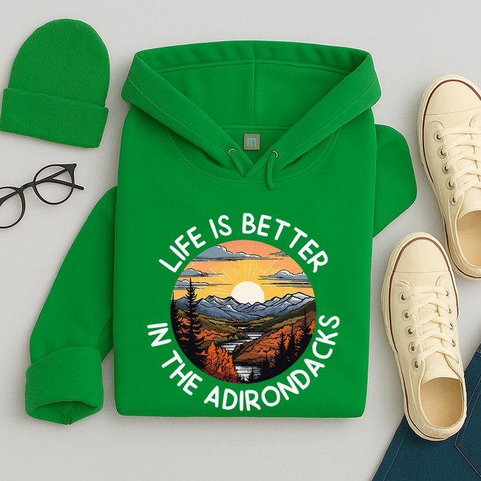 Moose Adirondack Mountains Life Is Better In The Adirondacks Hoodie