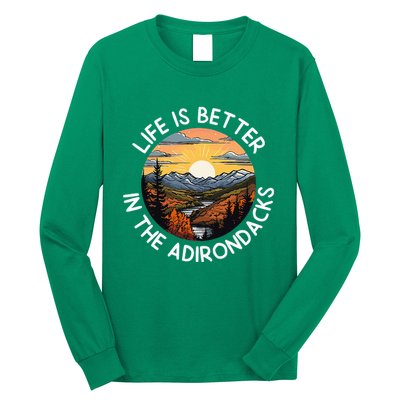 Moose Adirondack Mountains Life Is Better In The Adirondacks Long Sleeve Shirt