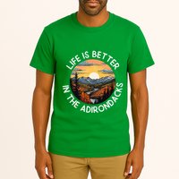 Moose Adirondack Mountains Life Is Better In The Adirondacks Tall T-Shirt