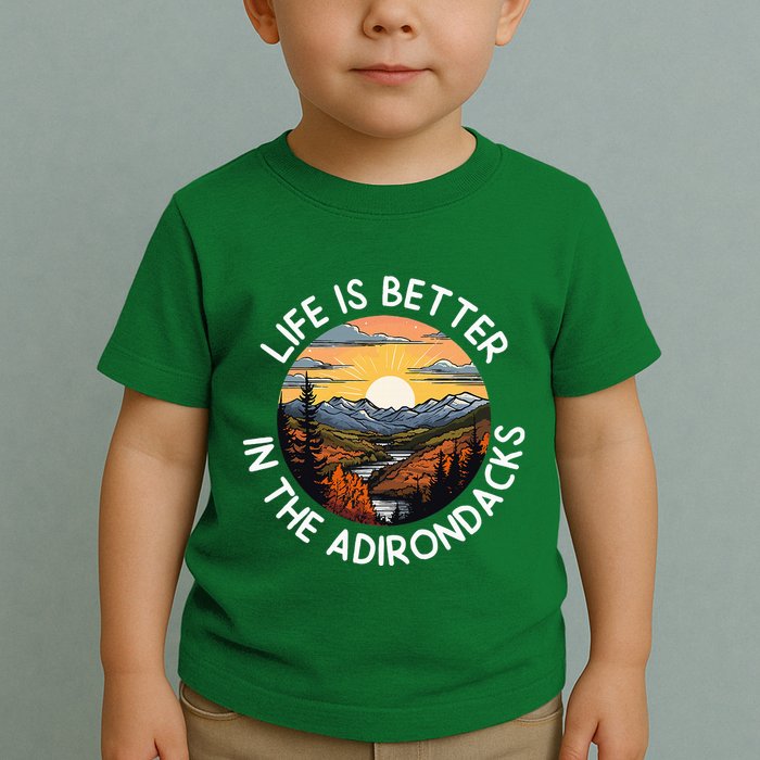 Moose Adirondack Mountains Life Is Better In The Adirondacks Toddler T-Shirt