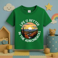 Moose Adirondack Mountains Life Is Better In The Adirondacks Toddler T-Shirt