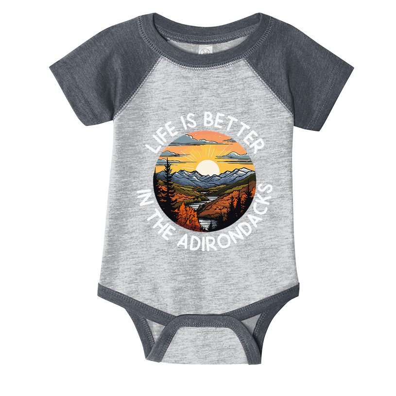 Moose Adirondack Mountains Life Is Better In The Adirondacks Infant Baby Jersey Bodysuit