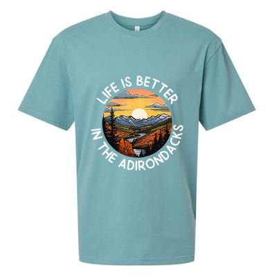Moose Adirondack Mountains Life Is Better In The Adirondacks Sueded Cloud Jersey T-Shirt