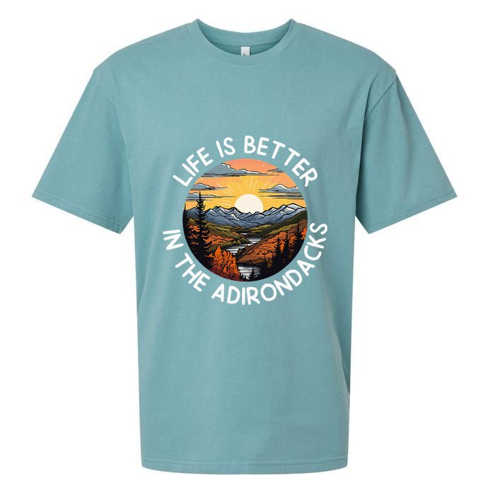 Moose Adirondack Mountains Life Is Better In The Adirondacks Sueded Cloud Jersey T-Shirt