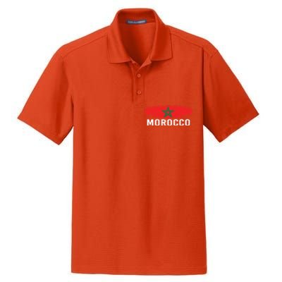 Moorish American Morocco Flag Moroccan Soccer Supporter Gift Dry Zone Grid Polo