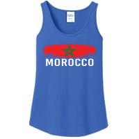 Moorish American Morocco Flag Moroccan Soccer Supporter Gift Ladies Essential Tank