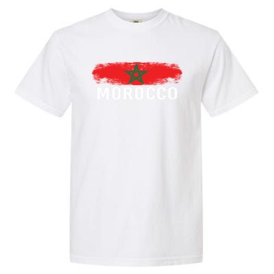 Moorish American Morocco Flag Moroccan Soccer Supporter Gift Garment-Dyed Heavyweight T-Shirt