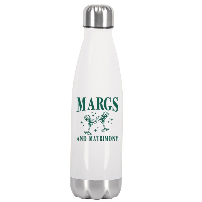 Margs And Matrimony Bachelorette Party Margarita Bach Stainless Steel Insulated Water Bottle