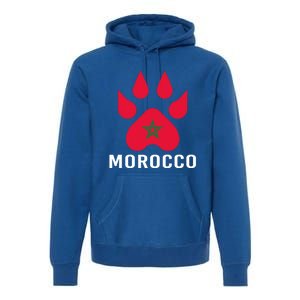 Moorish American Morocco Flag Moroccan Soccer Supporter Gift Premium Hoodie