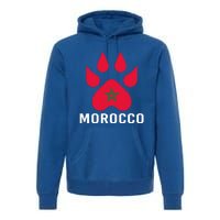 Moorish American Morocco Flag Moroccan Soccer Supporter Gift Premium Hoodie