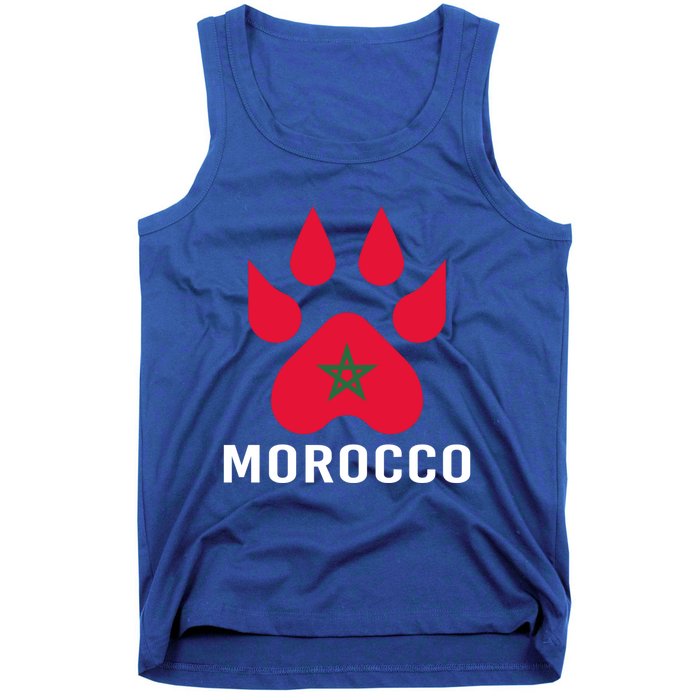 Moorish American Morocco Flag Moroccan Soccer Supporter Gift Tank Top