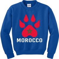 Moorish American Morocco Flag Moroccan Soccer Supporter Gift Kids Sweatshirt