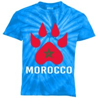 Moorish American Morocco Flag Moroccan Soccer Supporter Gift Kids Tie-Dye T-Shirt