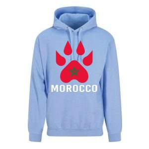 Moorish American Morocco Flag Moroccan Soccer Supporter Gift Unisex Surf Hoodie