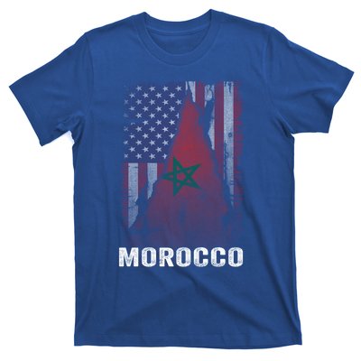 Moorish American Morocco Flag Moroccan Soccer Supporter Gift T-Shirt