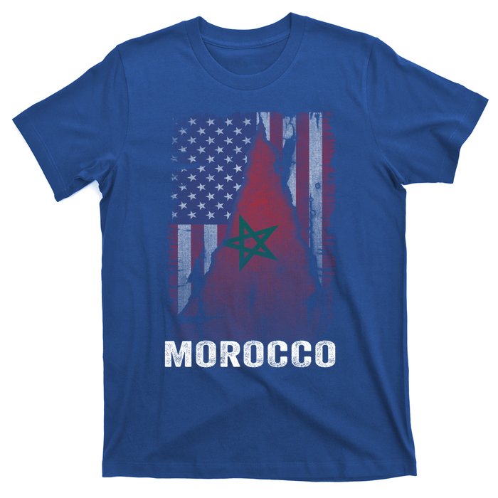 Moorish American Morocco Flag Moroccan Soccer Supporter Gift T-Shirt