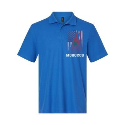 Moorish American Morocco Flag Moroccan Soccer Supporter Gift Softstyle Adult Sport Polo