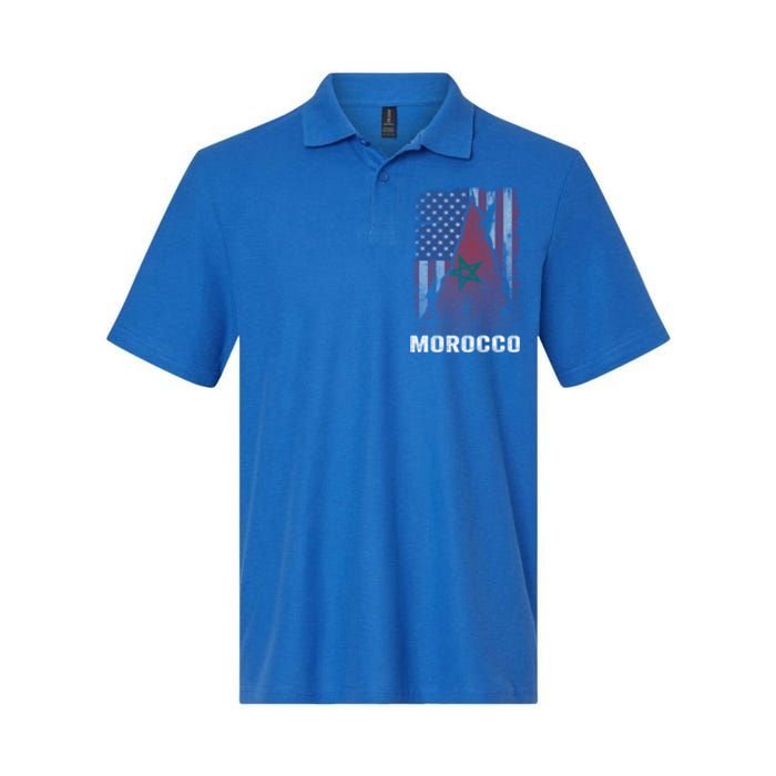 Moorish American Morocco Flag Moroccan Soccer Supporter Gift Softstyle Adult Sport Polo