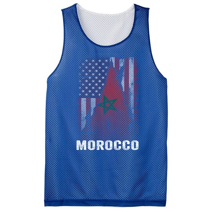 Moorish American Morocco Flag Moroccan Soccer Supporter Gift Mesh Reversible Basketball Jersey Tank