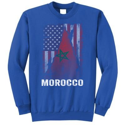 Moorish American Morocco Flag Moroccan Soccer Supporter Gift Tall Sweatshirt