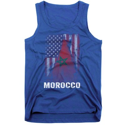 Moorish American Morocco Flag Moroccan Soccer Supporter Gift Tank Top