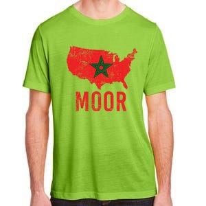 Moorish American Morocco Flag Moroccan Soccer Supporter Gift Adult ChromaSoft Performance T-Shirt