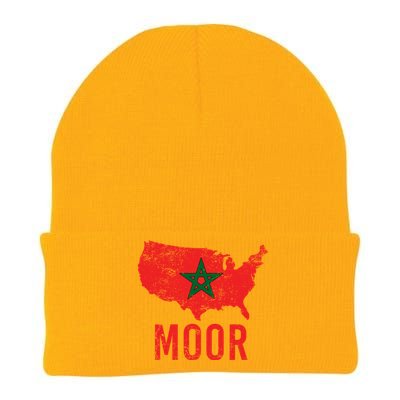 Moorish American Morocco Flag Moroccan Soccer Supporter Gift Knit Cap Winter Beanie