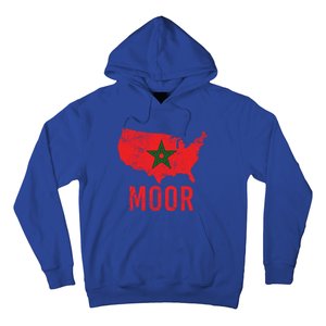 Moorish American Morocco Flag Moroccan Soccer Supporter Gift Hoodie