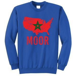 Moorish American Morocco Flag Moroccan Soccer Supporter Gift Sweatshirt