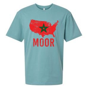 Moorish American Morocco Flag Moroccan Soccer Supporter Gift Sueded Cloud Jersey T-Shirt