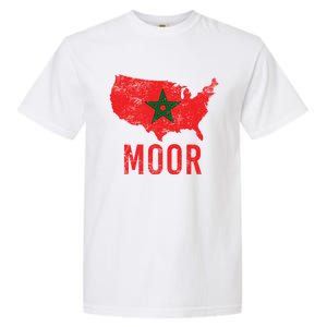 Moorish American Morocco Flag Moroccan Soccer Supporter Gift Garment-Dyed Heavyweight T-Shirt