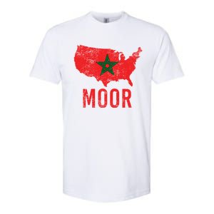 Moorish American Morocco Flag Moroccan Soccer Supporter Gift Softstyle CVC T-Shirt