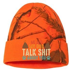 Me And My Dog Talk Shit About You Funny Dog Sarcastic Dog Kati Licensed 12" Camo Beanie