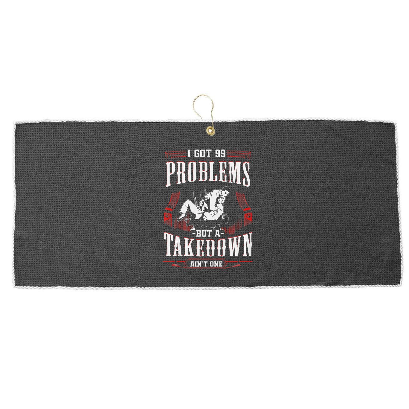 Martial Arts Mma Taekwondo Karate Judo Large Microfiber Waffle Golf Towel