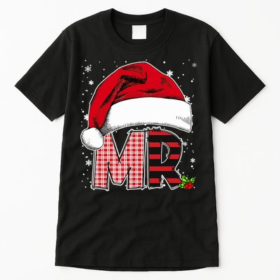 Mr And Mrs Claus Couples Matching Christmas Pajamas Santa Tall T-Shirt
