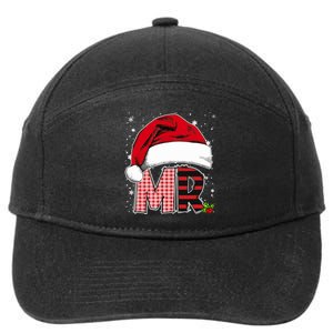 Mr And Mrs Claus Couples Matching Christmas Pajamas Santa 7-Panel Snapback Hat