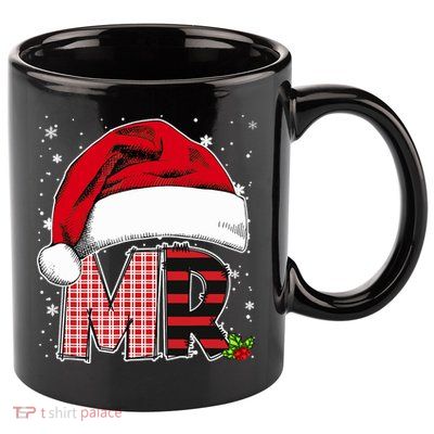 Mr And Mrs Claus Couples Matching Christmas Pajamas Santa 11oz C Handle Ceramic Mug