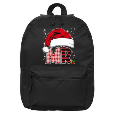 Mr And Mrs Claus Couples Matching Christmas Pajamas Santa 16 in Basic Backpack