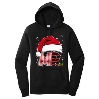 Mr And Mrs Claus Couples Matching Christmas Pajamas Santa Women's Pullover Hoodie