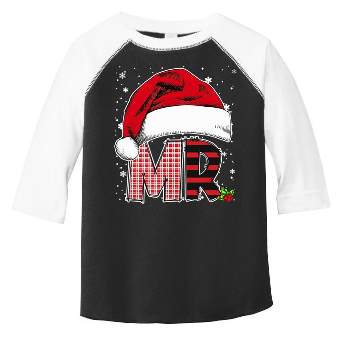 Mr And Mrs Claus Couples Matching Christmas Pajamas Santa Toddler Fine Jersey T-Shirt