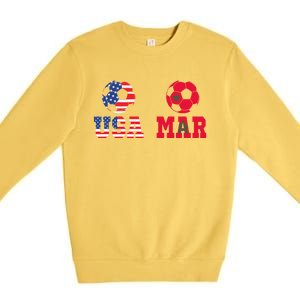 Moorish American Morocco Flag Moroccan Soccer Supporter Funny Gift Premium Crewneck Sweatshirt